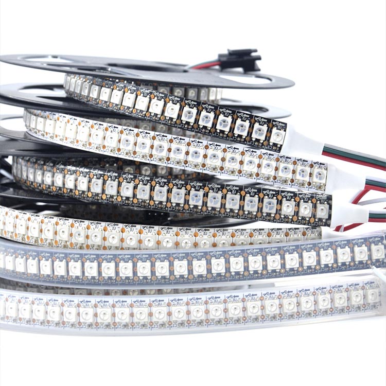 WS2811 DC5/12V Programmable LED Strip Lights, Addressable Digital Full Color Chasing Flexible LED Strips, Indoor Use, 288LEDs 6.56ft Per Reel By Sale WS2811 DC5/12V Programmable LED Strip Lights, Addressable Digital Full Color Chasing Flexible LED Strips, Indoor Use, 288LEDs 6.56ft Per Reel By Sale